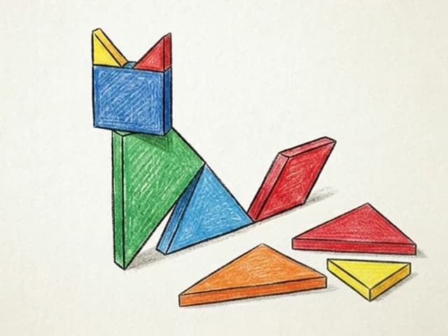 Construis des tangrams