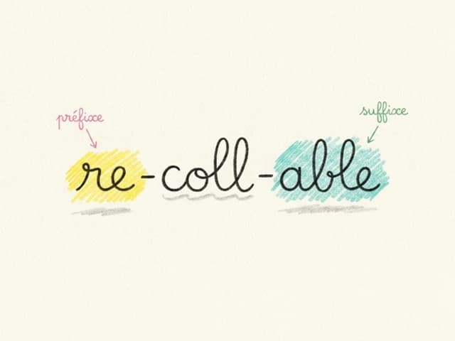 Préfixes et suffixes