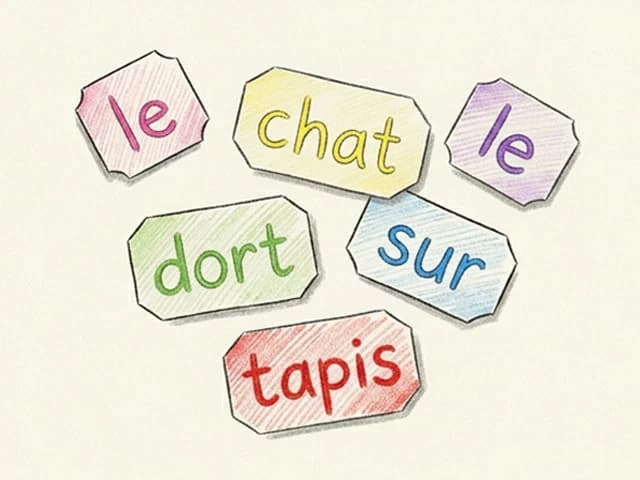 La phrase à construire